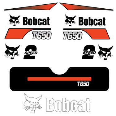 FITS T650 BOBCAT REPLACEMENT DECAL STICKER - OUTDOOR DURABLE LAMINATE